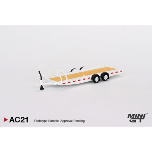 1/64 MINI GT MGTAC21 R HAULER TRAILER WHITE