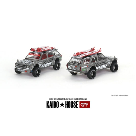 1/64 MINI GT MGTKHMG121 DATSUN KAIDO 510 WAGON 4X4 KAIDO OFFROAD V1