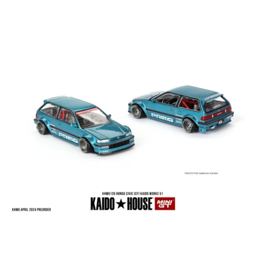 1/64 MINI GT MGTKHMG126 HONDA CIVIC (EF) KAIDO WORKS V1