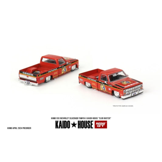 1/64 MINI GT MGTKHMG130 CHEVROLET SILVERADO TAMIYA X KAIDO HOUSE CLOD BUSTER