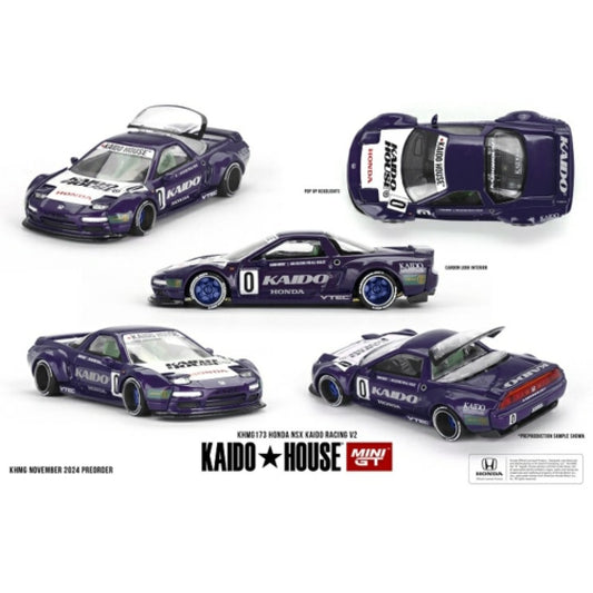 PRE ORDER STOCKS DUE JULY / AUGUST 2025 1/64 MINI GT MGTKHMG173 HONDA NSX KAIDO RACING V2