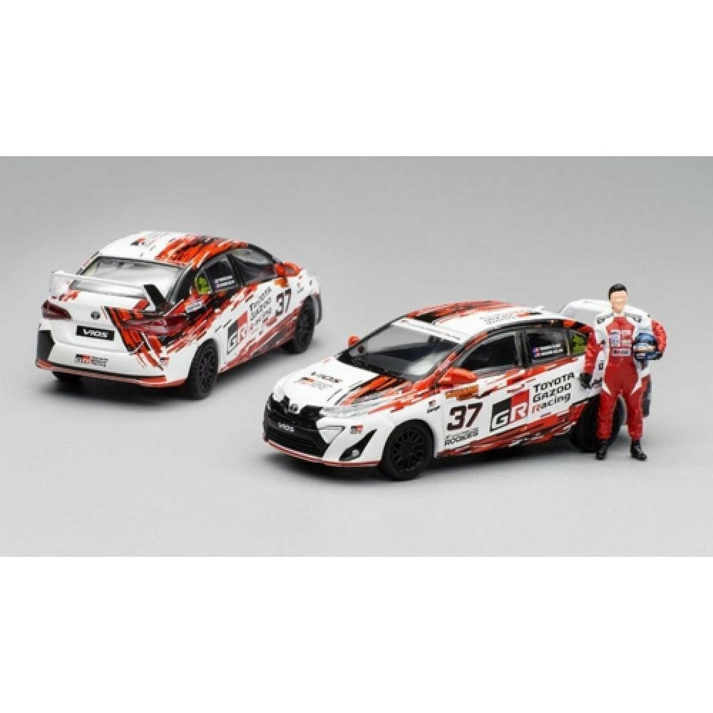 1/64 POP RACE PR640007 TOYOTA GR VIOS SEPANG 1000 KM 2022 TENGKU DJAN NO.37 (INCLUDING FIGURE)