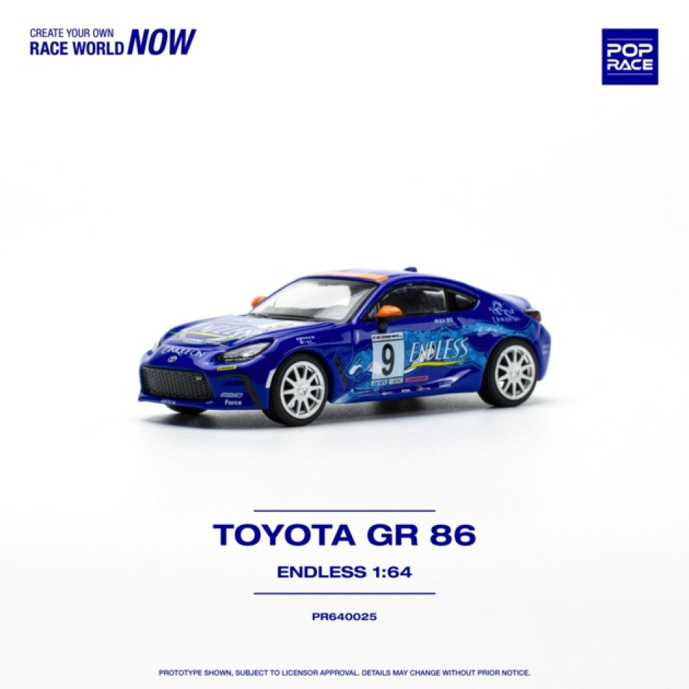 THIS ITEM IS AVAILABLE TO ORDER FROM OUR SUPPLIER - 1/64 POP RACE  PR640025 TOYOTA GR 85 ENDLESS