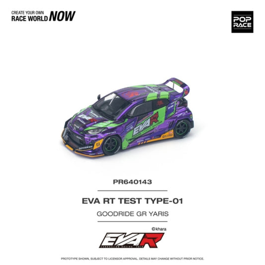 THIS ITEM IS AVAILABLE TO ORDER FROM OUR SUPPLIER - 1/64 POP RACE PR640143 EVA RT TEST TYPE-01 GOODRIDE GR TOYOTA YARIS