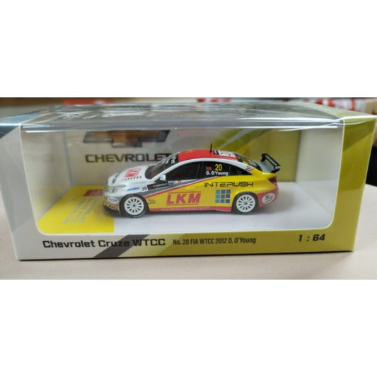 THIS ITEM IS AVAILABLE TO ORDER FROM OUR SUPPLIER - 1/64 POP RACE  PR64CRUZ12MBASE CHEVROLET CRUZE WTCC MACAU 2012 NO.20 DARRYL O'YOUNG (JP) ON BASE