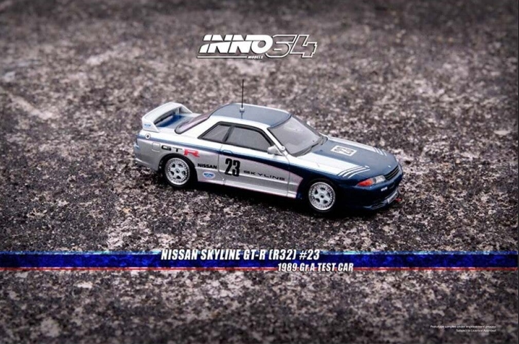 1/64 INNO64 IN64-R32-89TC NISSAN SKYLINE GT-R (R32) GR. A TEST CAR 1989