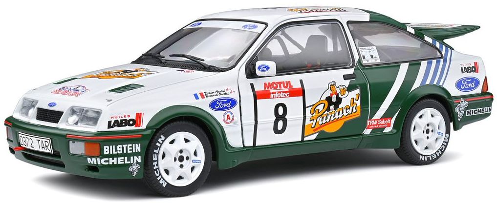 1/18 SOLIDO 1806102 FORD SIERRA COSWORTH #8 TOUR DE CORSE 1988 AURIOL / GIRAUDET