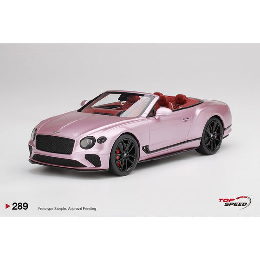 THIS ITEM IS AVAILABLE TO ORDER FROM OUR SUPPLIER - 1/18 TOP SPEED TS0289 BENTLEY CONTINENTAL GT CONVERTIBLE PASSION PINK