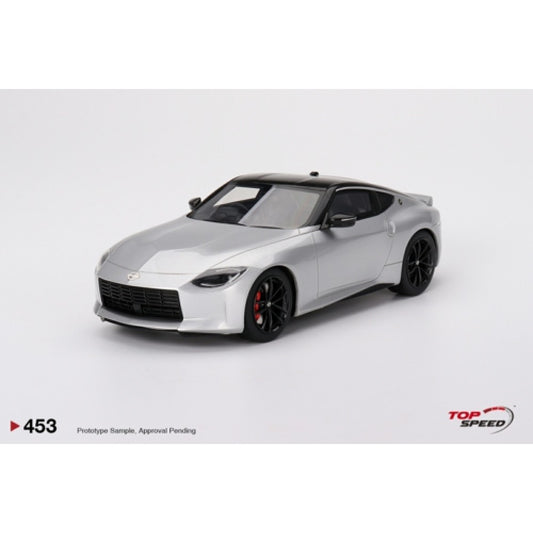 THIS ITEM IS AVAILABLE TO ORDER FROM OUR SUPPLIER - 1/18 TOP SPEED TS0435 NISSAN FAIRLADY Z VERSION ST 2023 BRILLIANT SILVER RHD