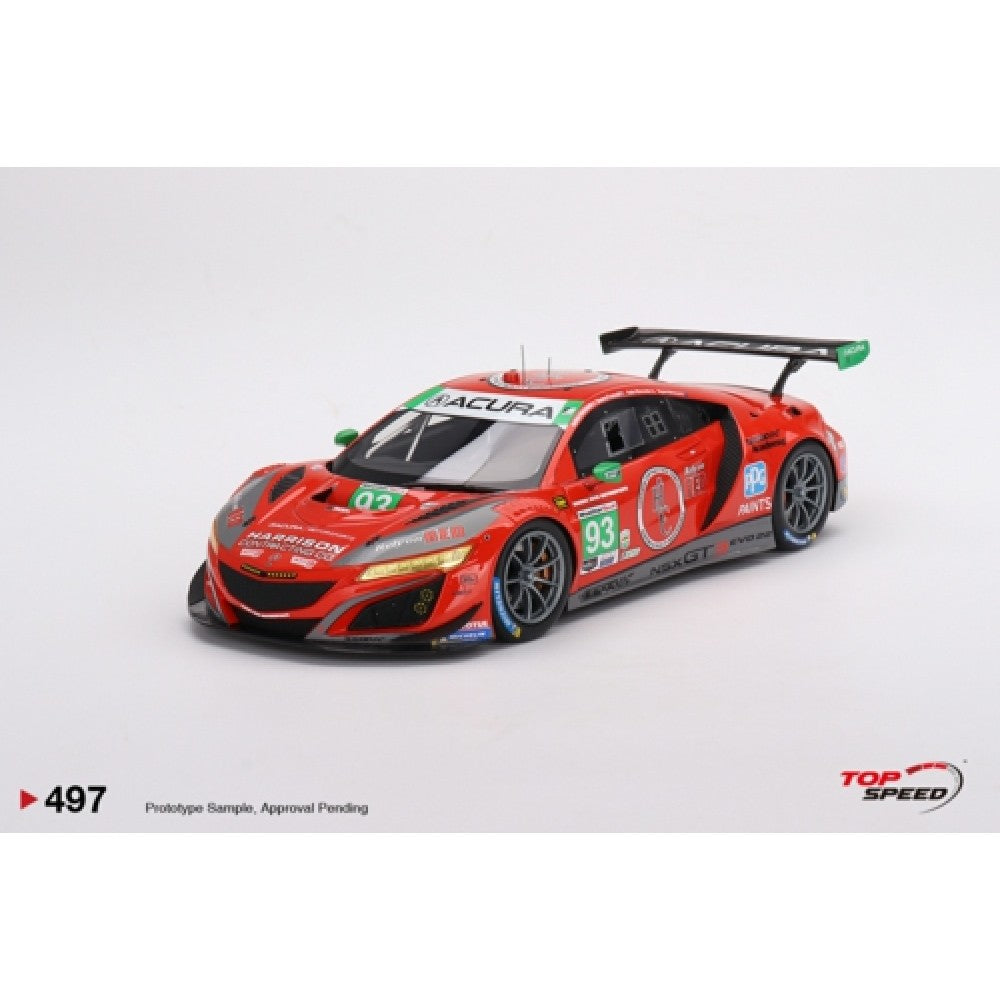 THIS ITEM IS AVAILABLE TO ORDER FROM OUR SUPPLIER - 1/18 TOP SPEED TS0497 ACURA NSX GT3 EVO22 NO.93 HARRISON CONTRACTING COMPANY RACERS EDGE MOTORSPORTS WITH WTRANDRETTI 2023 IMSA DAYTONA 24 HRS