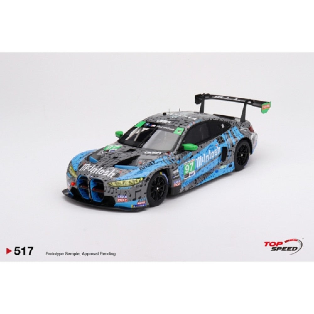 THIS ITEM IS AVAILABLE TO ORDER FROM OUR SUPPLIER - 1/18 TOP SPEED TS0517 BMW M4 GT3 NO.97 TURNER MOTORSPORTS IMSA 2023 LAGUNA SECA GTD 2ND PLACE