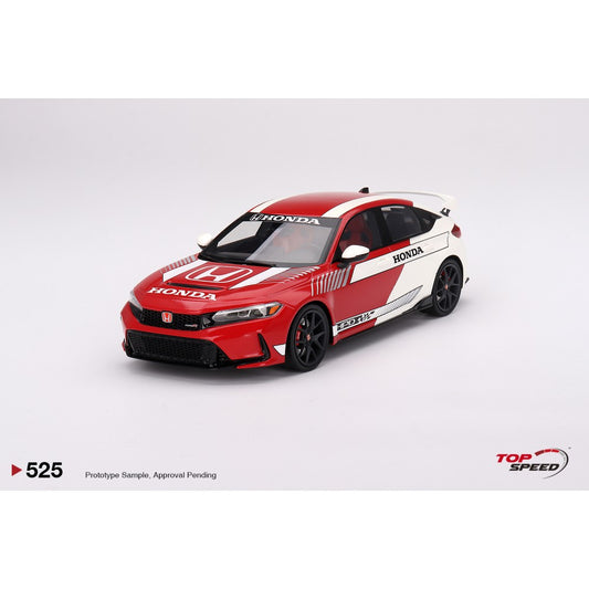 THIS ITEM IS AVAILABLE TO ORDER FROM OUR SUPPLIER - 1/18 TOP SPEED TS0525 HONDA CIVIC TYPE R NO.1 2023 PACE CAR