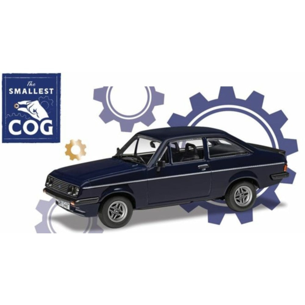 1/43 CORGI VA14909 VANGUARDS FORD ESCORT MK2 RS2000, MIDNIGHT BLUE (RICHARD HAMMOND'S THE SMALLEST COG)