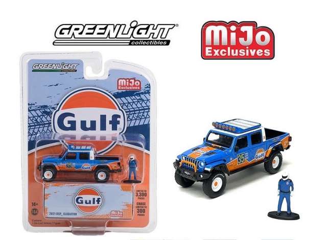 1/64 GREENLIGHT GL51453 GULF 2021 JEEP GLADIATOR