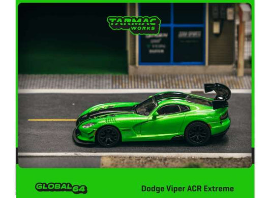 1/64 TARMAC TC-T64GTL028GR DODGE VIPER ACR EXTREME GREEN METALLIC