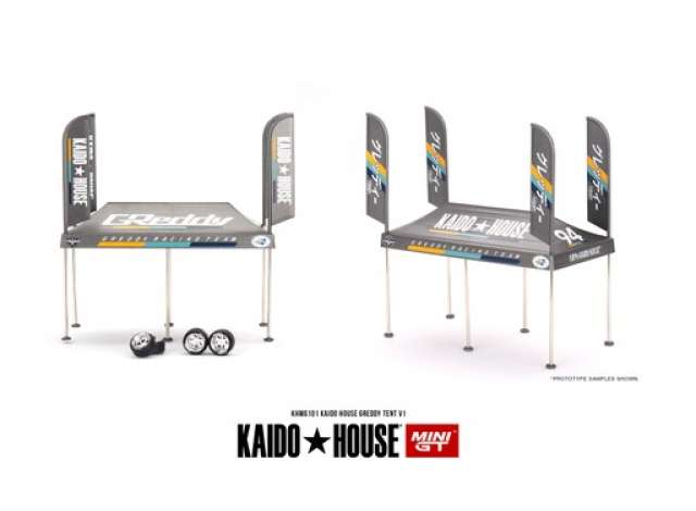 1/64 MINI GT MGTKHMG101 KAIDO HOUSE GREDDY TENT V1, GREY