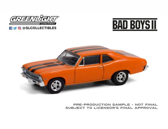 1/64 GREENLIGHT GL44910-F HOLLYWOOD SERIES 31 BAD BOYS II 1968 CHEVROLET NOVA