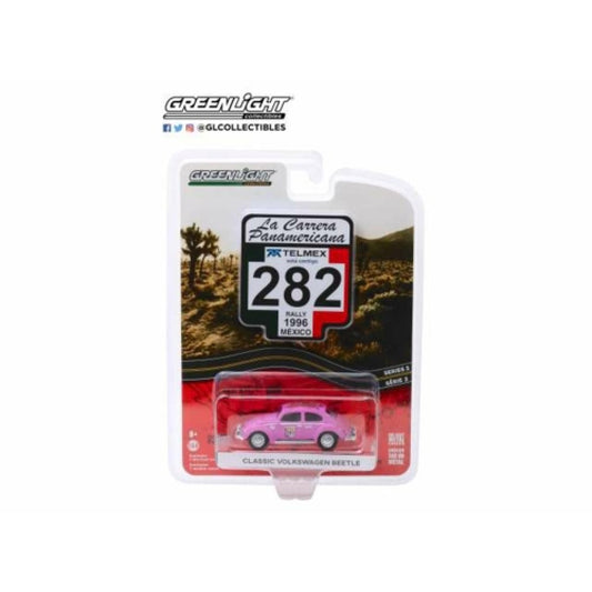 1/64 GREENLIGHT 13260-F LA CARRERA PANAMERICANA SERIES 2 NO.282 CLASSIC VOLKSWAGEN BEETLE 1996