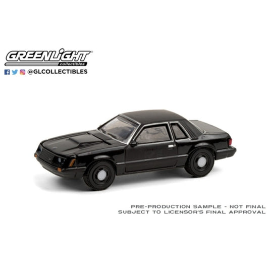 1/64 GREENLIGHT 28050-B BLACK BANDIT SERIES 24 1982 FORD MUSTANG SSP