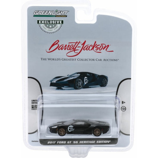 1/64 GREENLIGHT 30168 BARRETT-JACKSON - 2017 FORD GT '66 HERITAGE EDITION (HOBBY EXCLUSIVE)