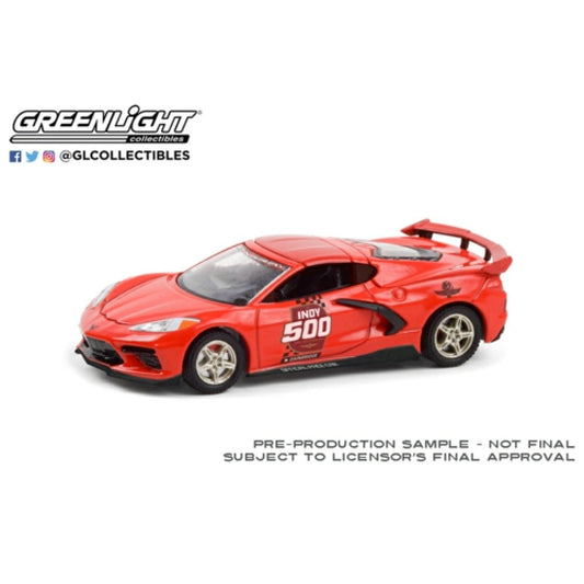 1/64 GREENLIGHT 30227 2020 CHEVROLET CORVETTE STINGRAY COUPE 104TH INDY 500