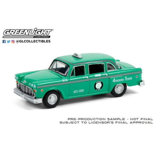 1/64 GREENLIGHT 30232 1969 CHECKER MOTORS MARATHON A11 STATEN ISLAND NEW YORK TAXI