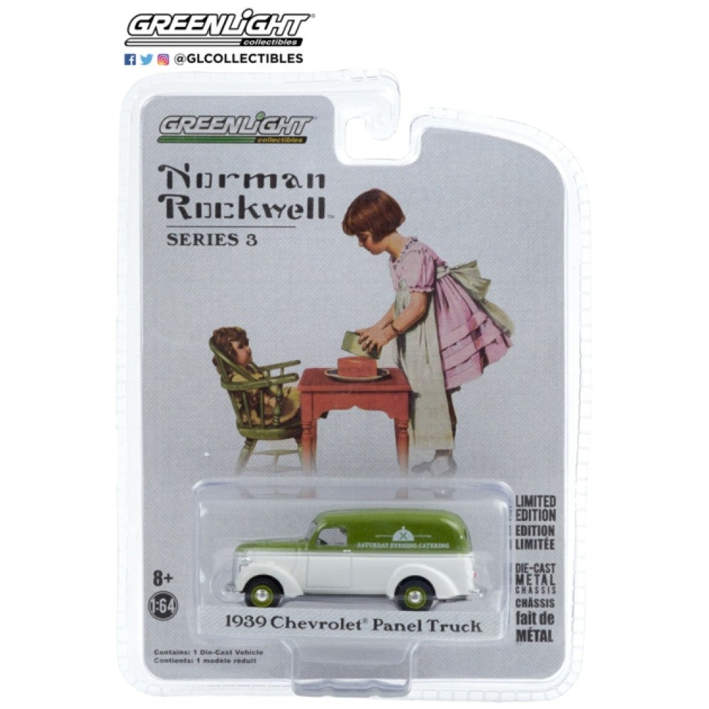 1/64 GREENLIGHT 54040-A NORMAN ROCKWELL SERIES 3 - 1939 CHEVROLET PANEL TRUCK