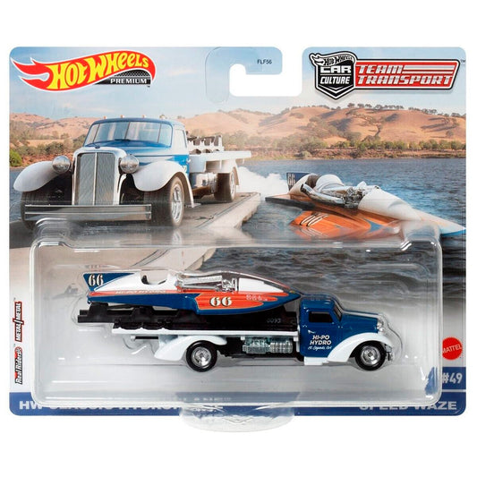 1/64 HOTWHEELS FLF56-HCR31 TEAM TRANSPORT HW CLASSIC HYDROPLANE AND SPEED WAZE