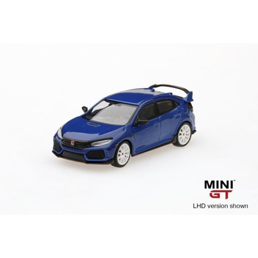 1/64 MINI GT MGT00017-L HONDA CIVIC TYPE R (FK8) AEGEAN BLUE WITH MODULO KIT LHD