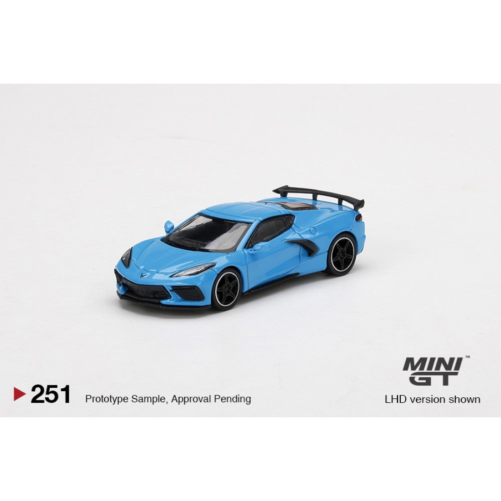 1/64 MINI GT MGT00251-R CHEVROLET CORVETTE STINGRAY 2020 RAPID BLUE (RHD)