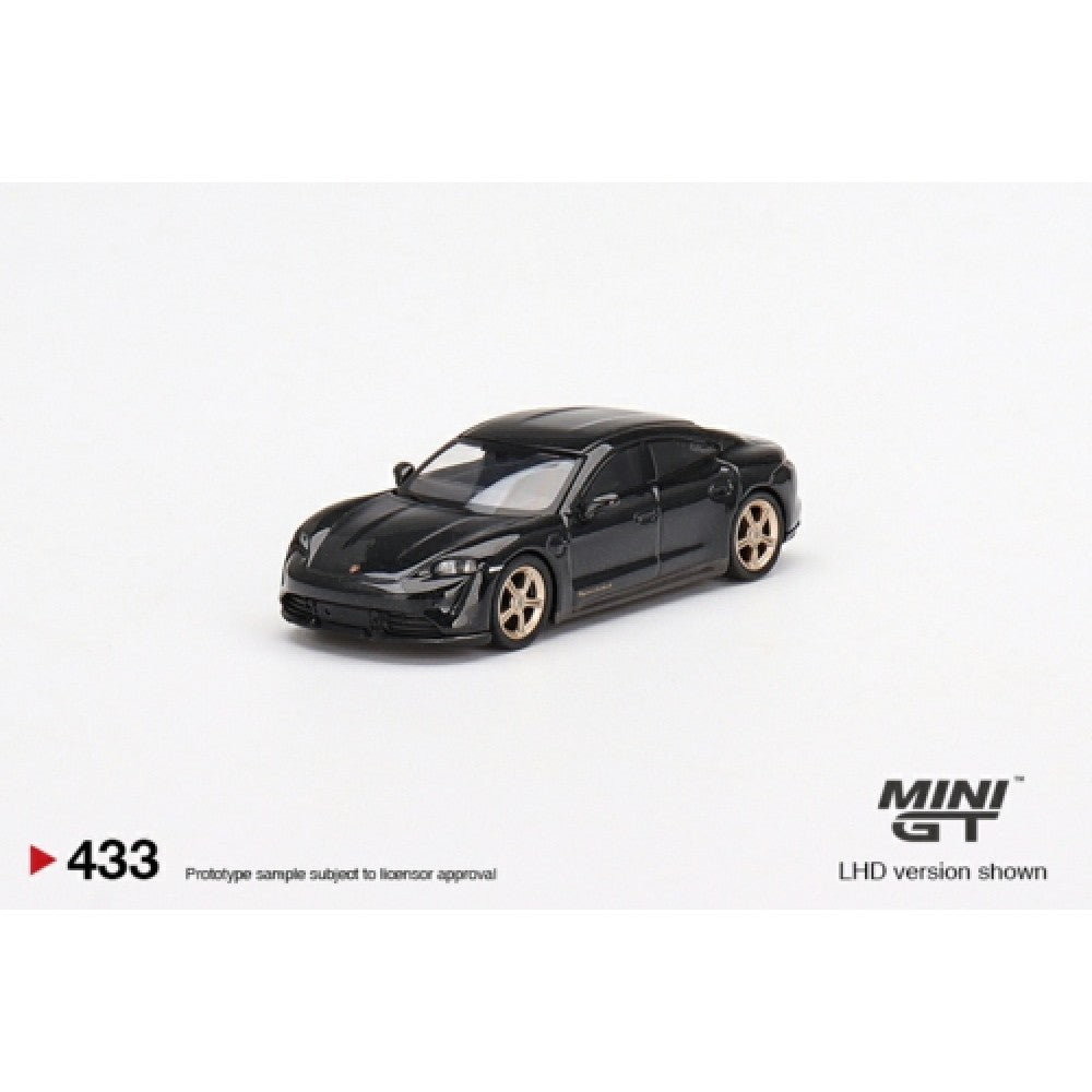 1/64 MINI GT MGT00433-L PORSCHE TAYCAN TURBO S VOLCANO GREY METALLIC (LHD)