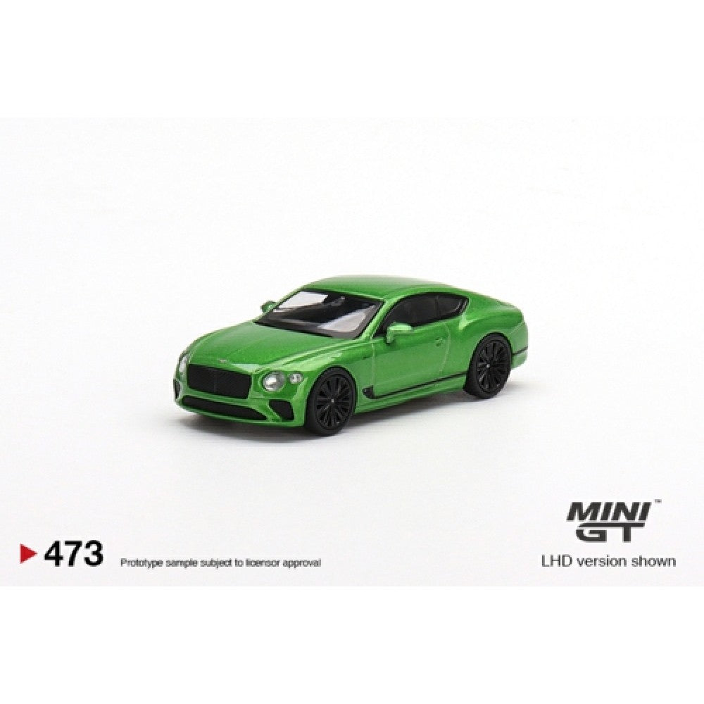 1/64 MINI GT MGT00473-L BENTLEY CONTINENTAL GT SPEED 2022 APPLE GREEN 9 LHD