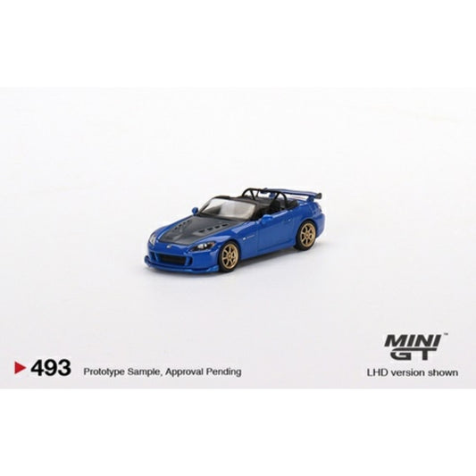 1/64 MINI GT MGT00493-R HONDA S2000 (AP2) MUGEN MONTE CARLO BLUE PEARL (RHD)