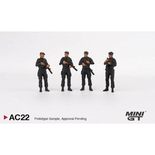 1/64 MINI GT MGTAC22 MOBILE BRIGADE CORPS (BRIMOB) FIGURINE - INDONESIA EXCLUSIVE