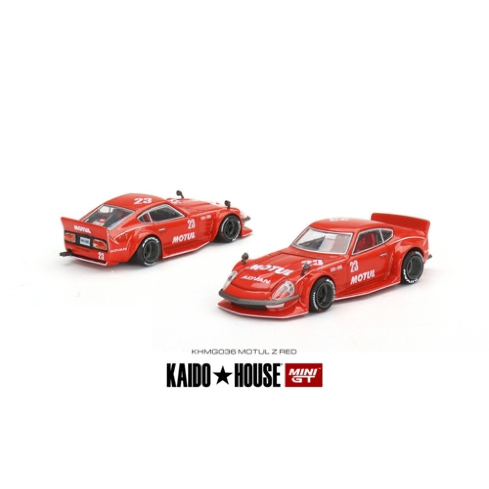 1/64 MINI GT MGTKHMG036 KAIDO HOUSE DATSUN FAIRLADY Z MOTUL Z V2, RED