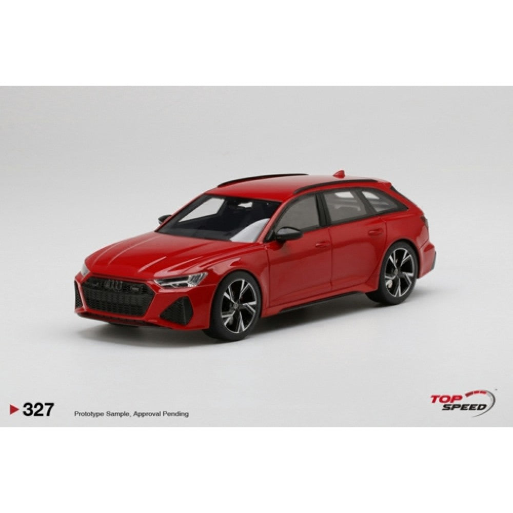 THIS ITEM IS AVAILABLE TO ORDER FROM OUR SUPPLIER - 1/18 TOP SPEED TS0327 AUDI RS 6 AVANT CARBON BLACK TANGO RED