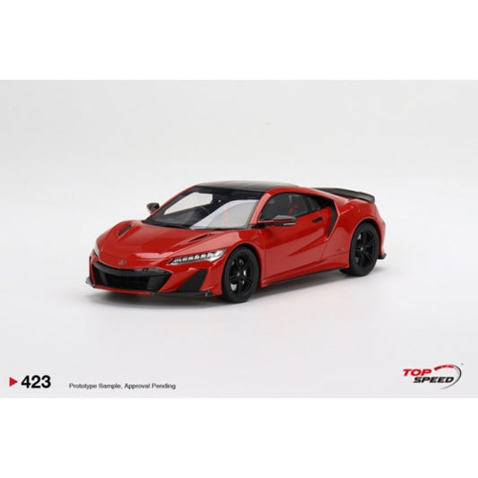 THIS ITEM IS AVAILABLE TO ORDER FROM OUR SUPPLIER - 1/18 TOP SPEED TS0423 HONDA NSX TYPE S 2022 CURVA RED