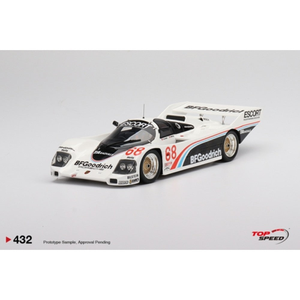 THIS ITEM IS AVAILABLE TO ORDER FROM OUR SUPPLIER - 1/18 TOP SPEED TS0432 PORSCHE 962 NO.68 BFGOODRICH 1986 IMSA ROAD AMERICA 500 MILES