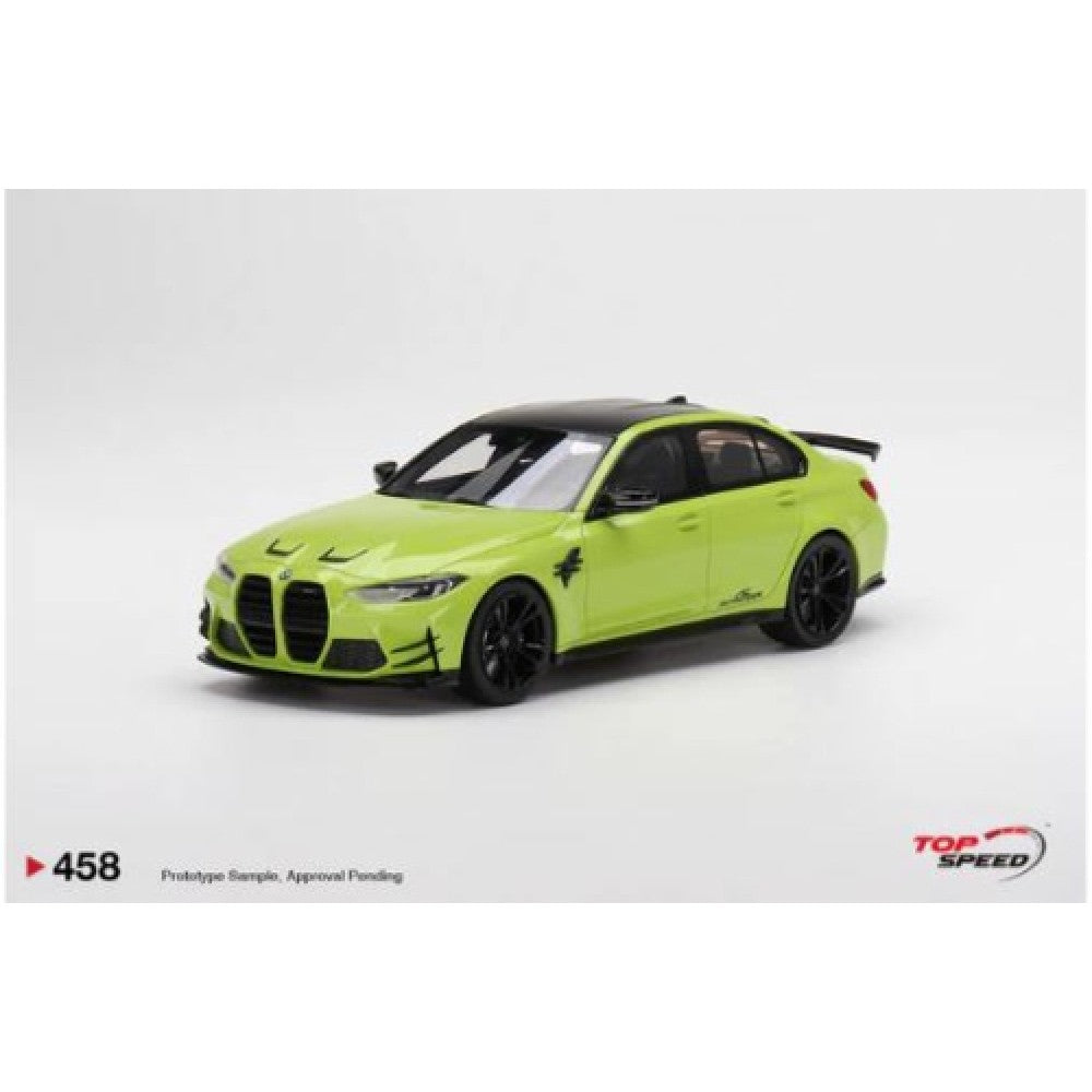 THIS ITEM IS AVAILABLE TO ORDER FROM OUR SUPPLIER - 1/18 TOP SPEED TS0458 BMW AC SCHNITZER  M3 COMPETITION G80 SAO PAULO YELLOW